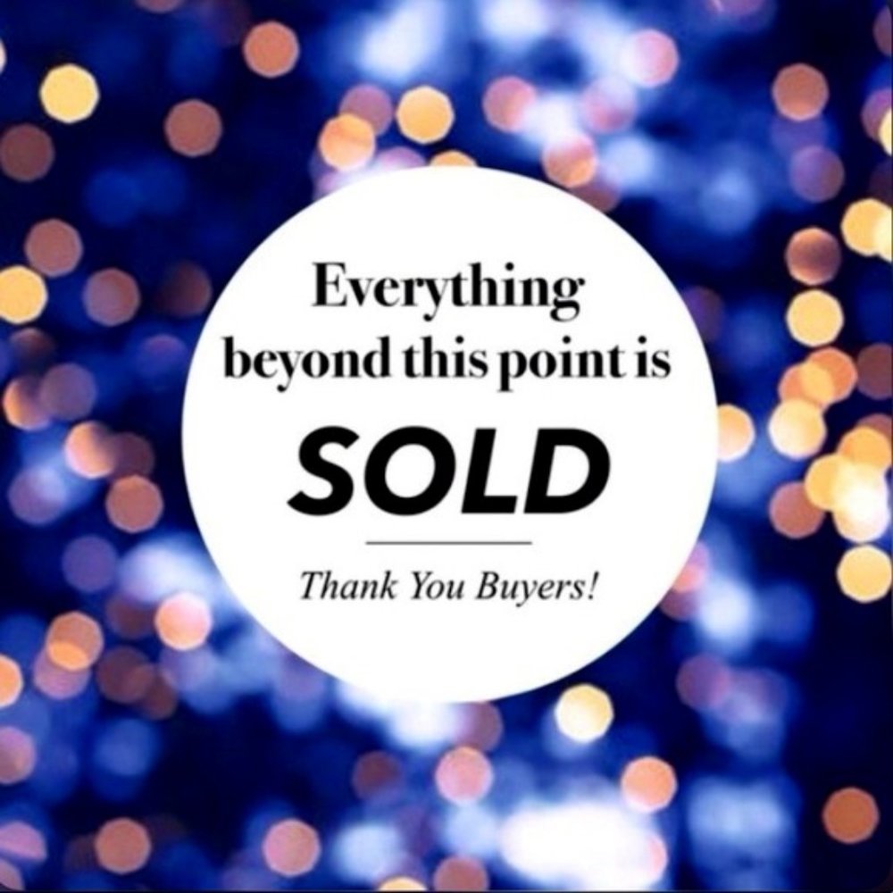 ✨Everything beyond this point has been sold!✨